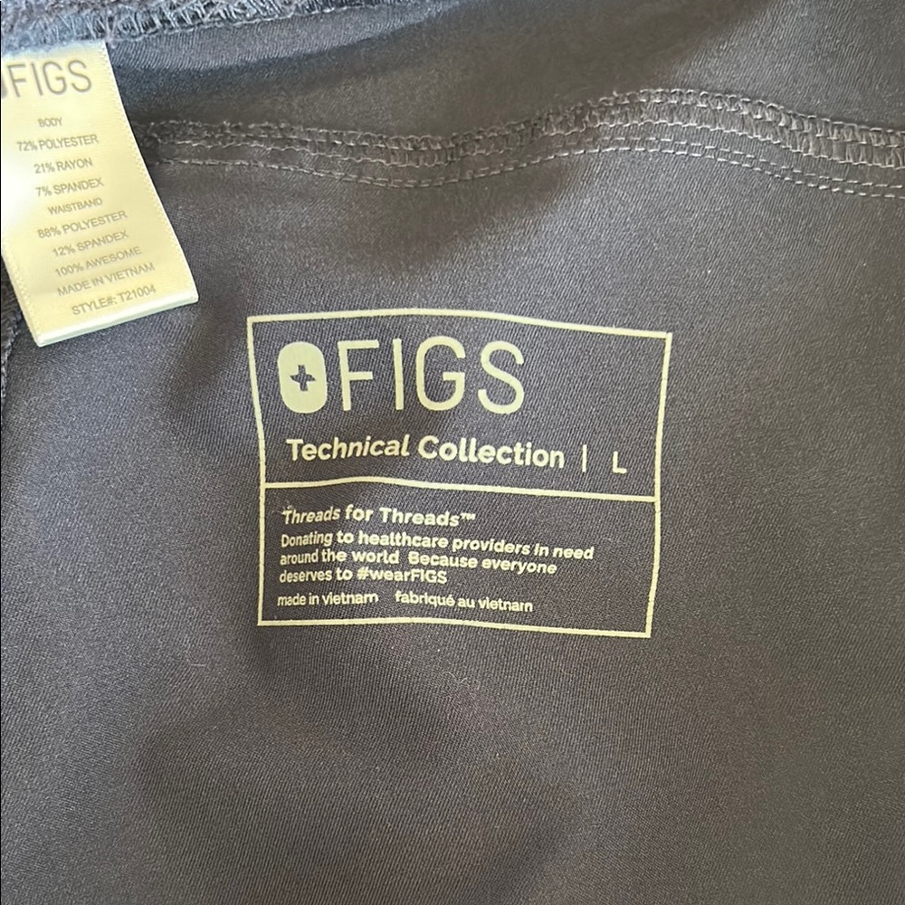 FIGS Technical Collection Navy Blue Scrub Pants